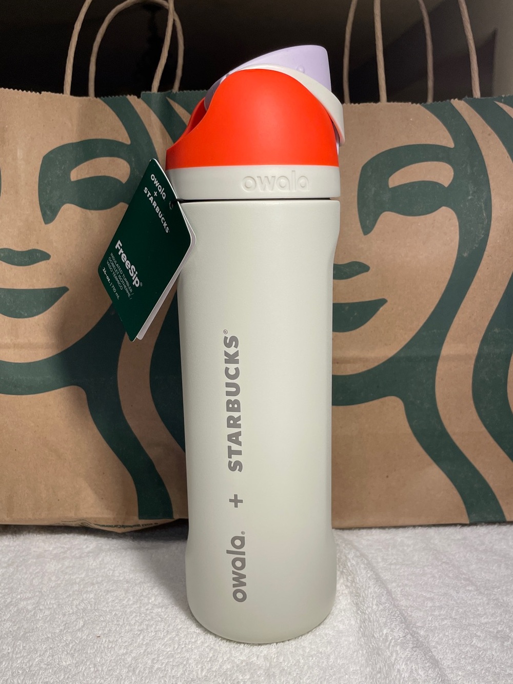 Starbucks x owala PSL water bottle pumpkin
